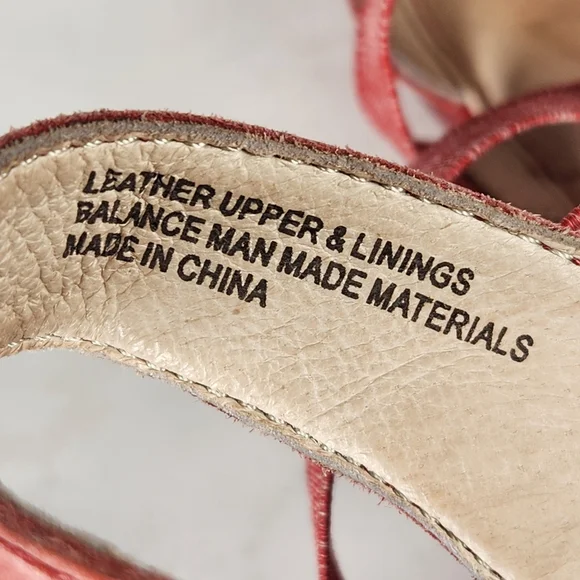 BORN Women's Dark Rose Sandal Size 10 Sling Back Leather Wedge Open Toe Shoe - Picture 7 of 10